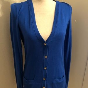 Banana Republic blue cardigan sweater size Medium